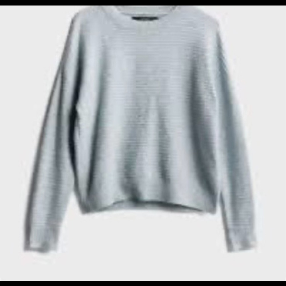 Gray Striped Sweater